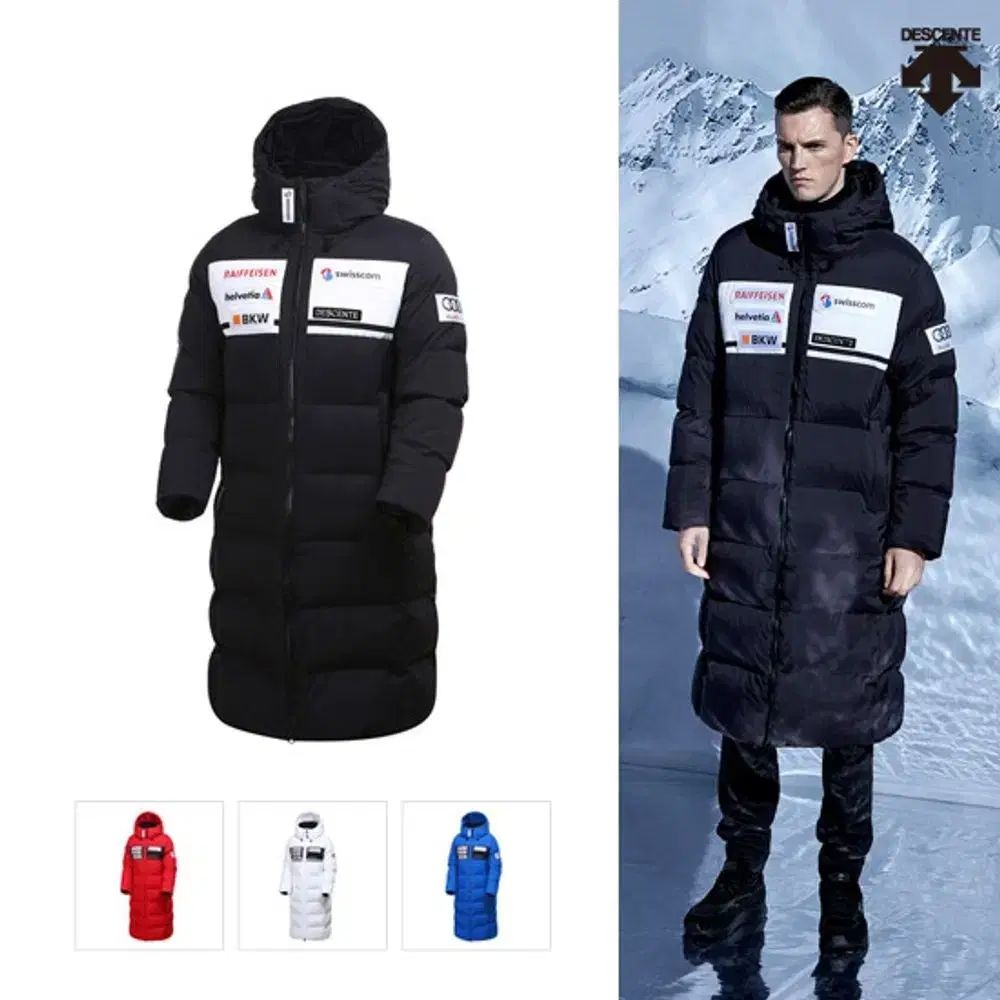 状態良し) デサント スイス スキーチーム アウディ ロングダウン