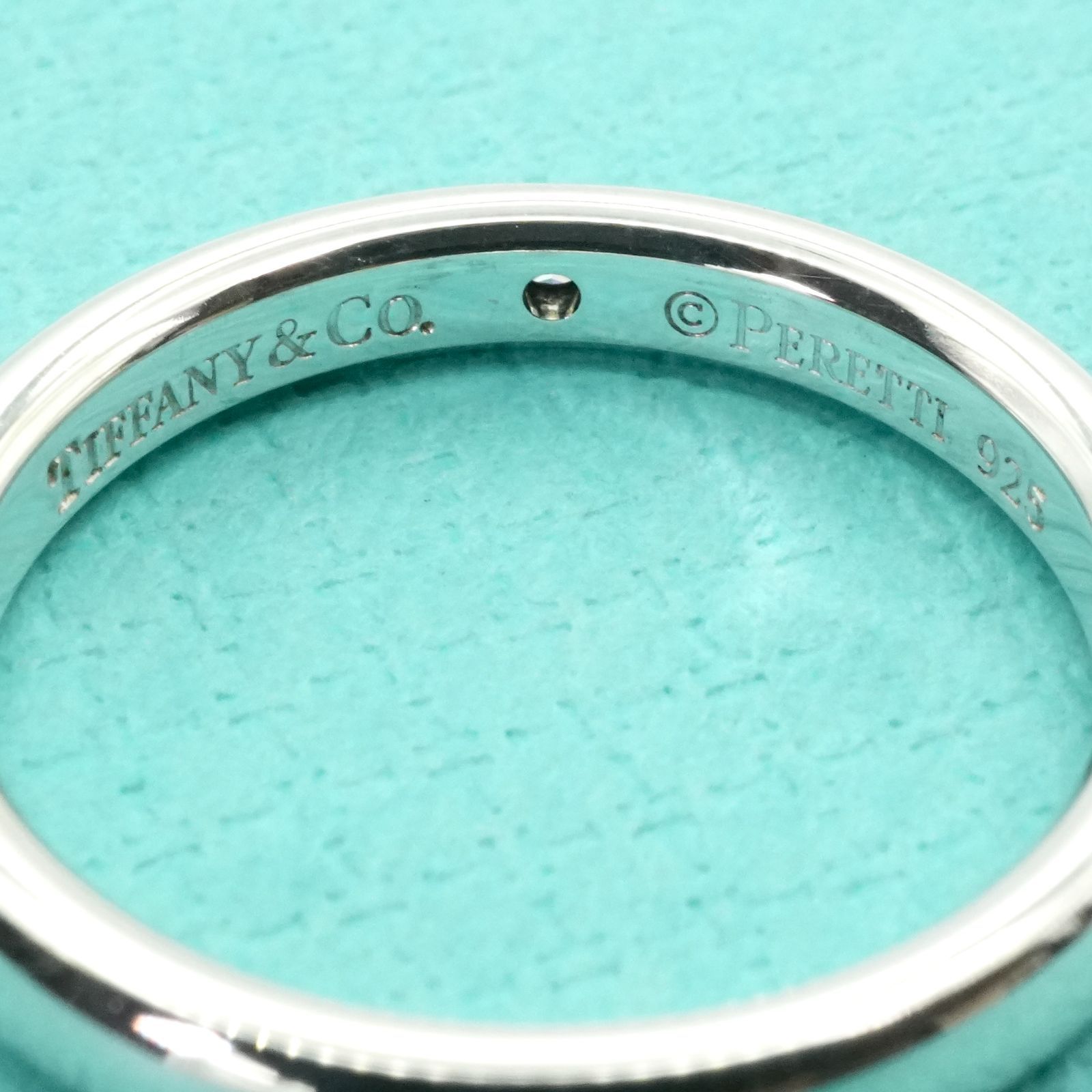 極美品10号 ティファニー ダイヤ スタッキングバンド リング/25-2484