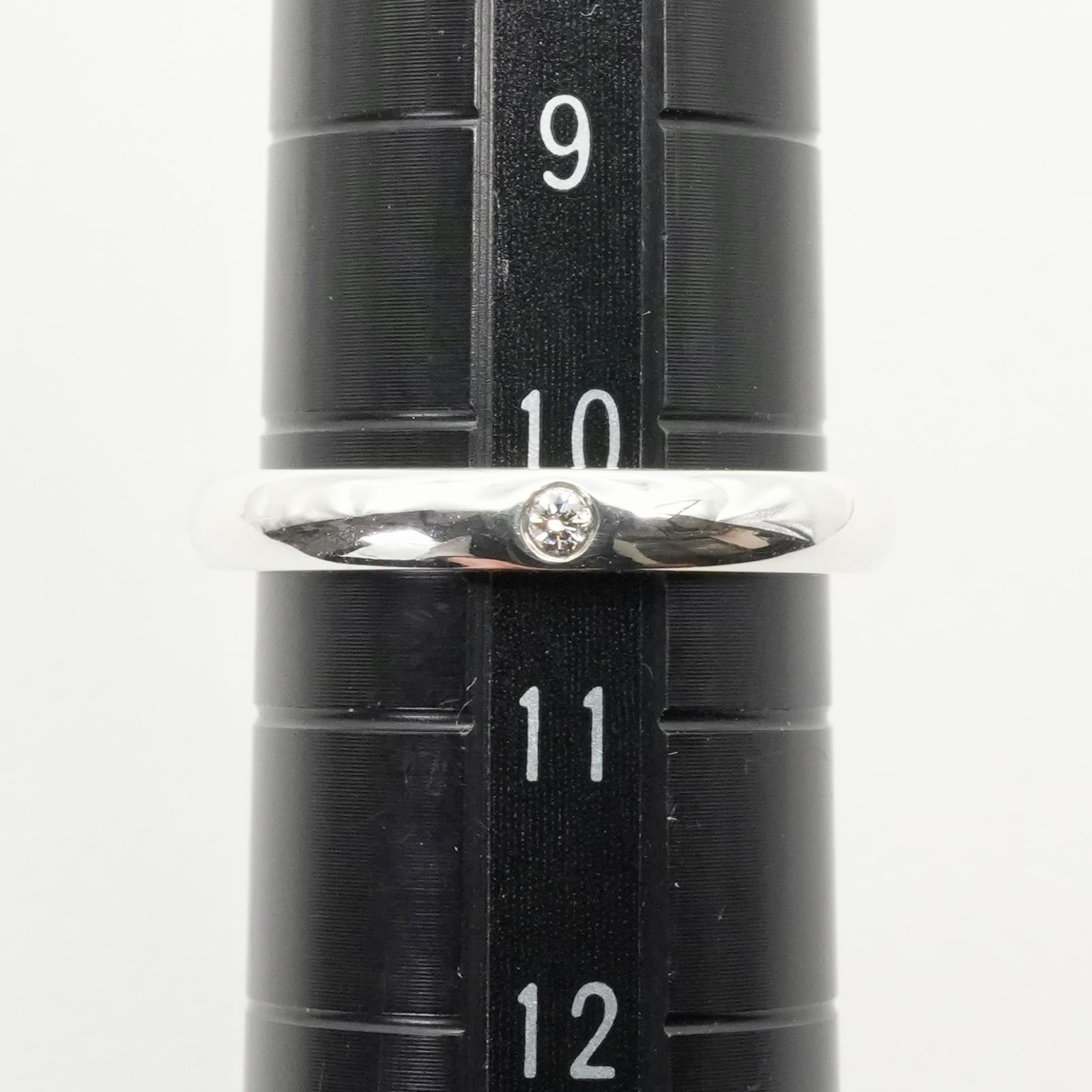 極美品10号 ティファニー ダイヤ スタッキングバンド リング/25-2484