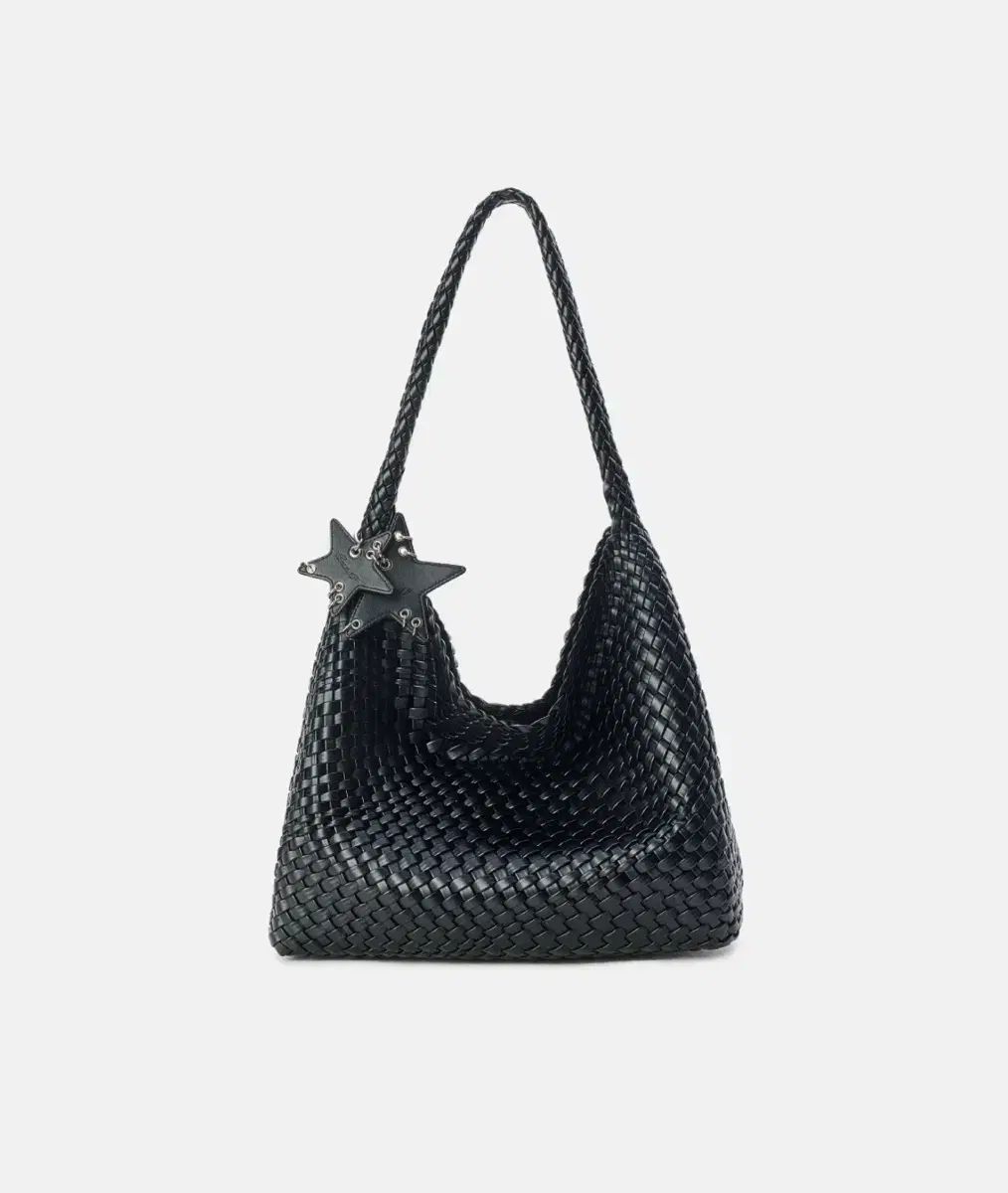 ECODAY 大きな織物バッグ トートバッグ ショルダーバッグ ブラック ECODAY エコデイ ショルダーバッグ オリジナル ウィービング トート