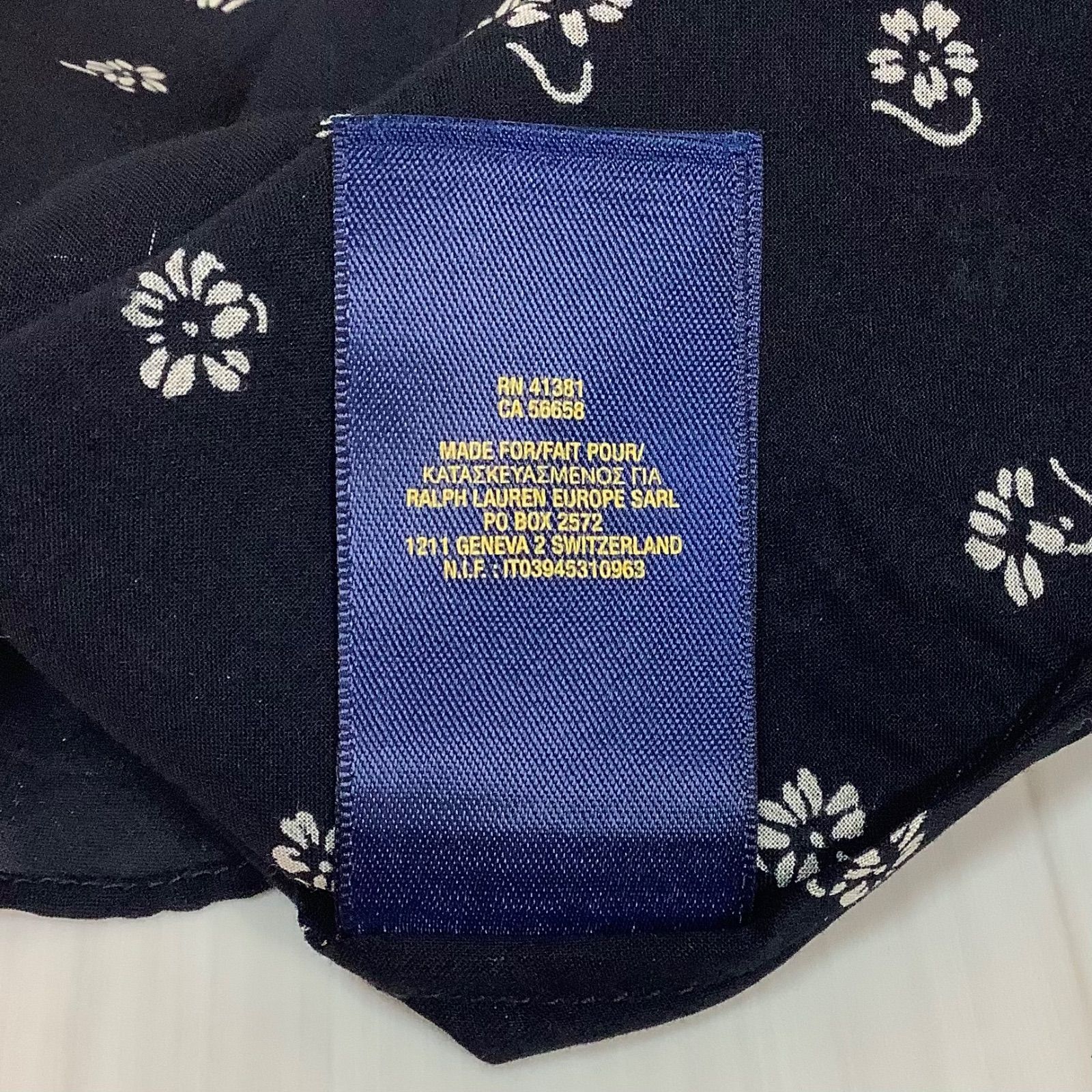 POLO RALPH LAUREN ポロラルフローレン フリル プリーツ 半袖ブラウス 
