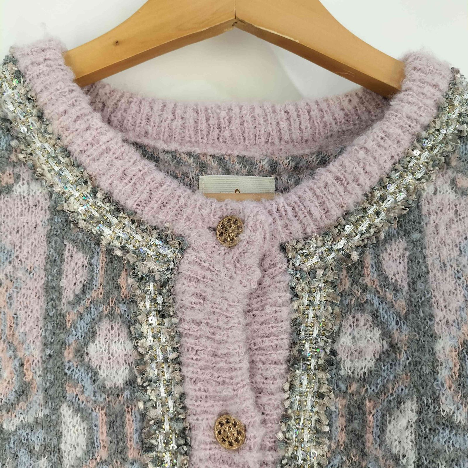 ユーズドフルギ USED古着 {{FAF}}24AW Pearl Cardigan レディース JPN：L