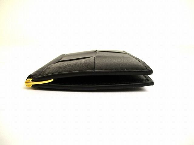 ボッテガヴェネタ BOTTEGA VENETA カセット レザー マネークリップ付き