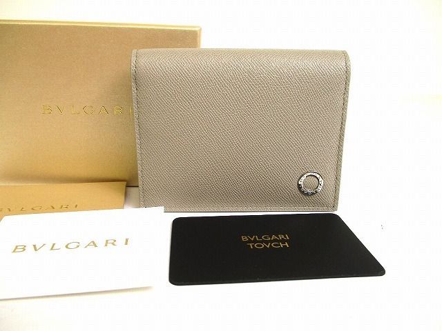 ブルガリ BVLGARI レザー マン ビジネスカードホルダー カードケース 名刺入れ メンズ レディース ♥保管品