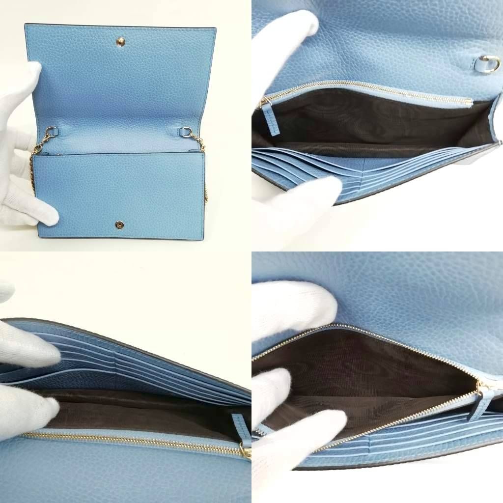 グッチ GUCCI 466506 インターロッキングG レザー チェーン ショルダー