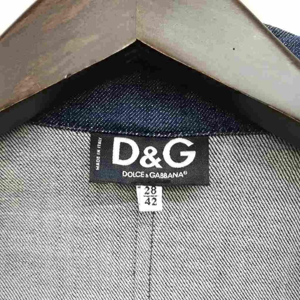 【中古】ディー&ジー ドルガバ ドルチェ&ガッバーナ D&G デニム トレンチコート 42 ネイビー インディゴ レディース ディー&ジー ドルガバ ドルチェ&ガッバーナ D&G デニム トレンチコート