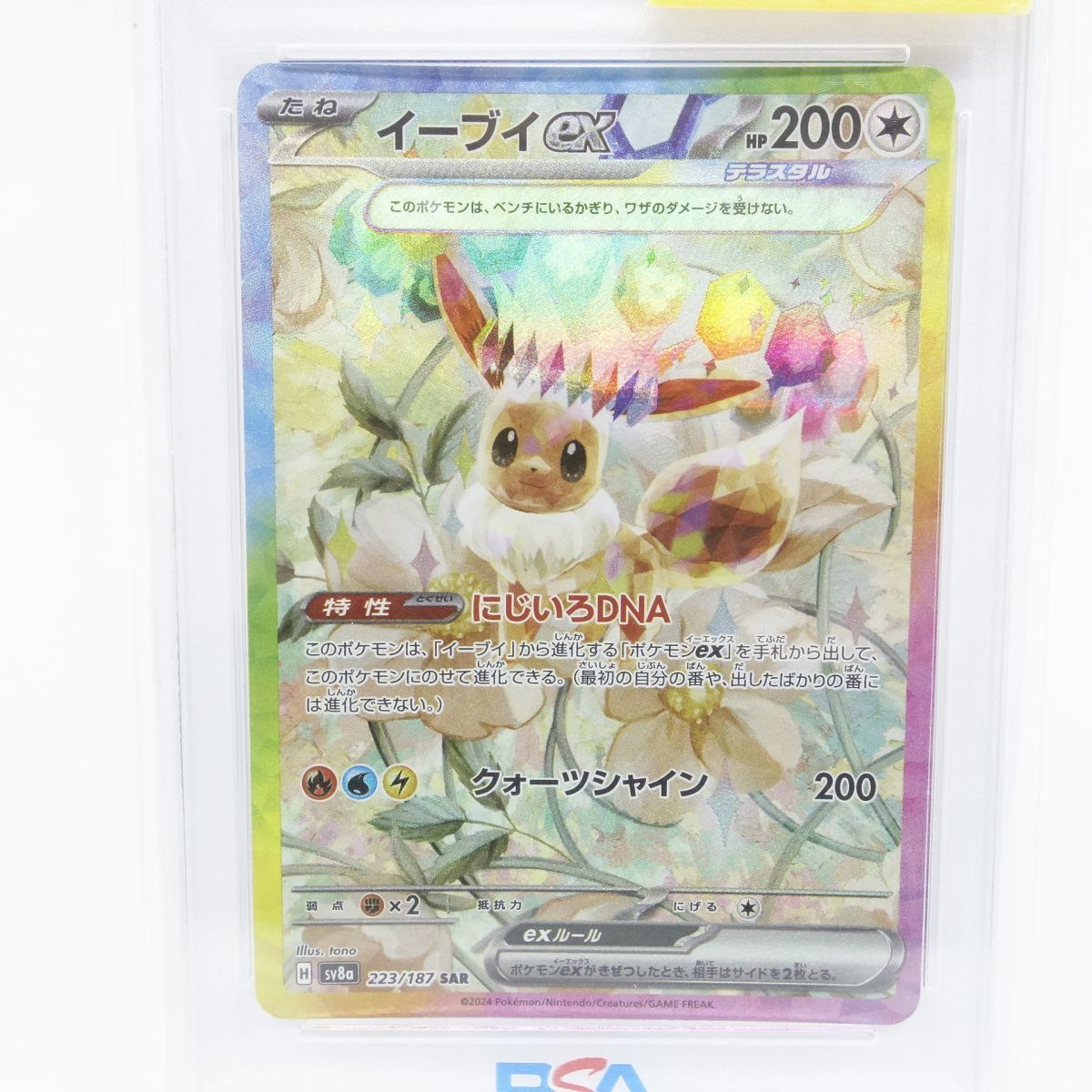 ポケモンカード イーブイex SV8a 223/187 SAR PSA10 鑑定品