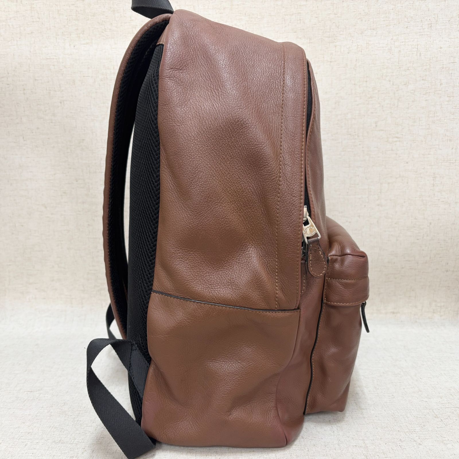 COACH コーチ リュックサック レザー ヴァーシティ ブラウン 大容量