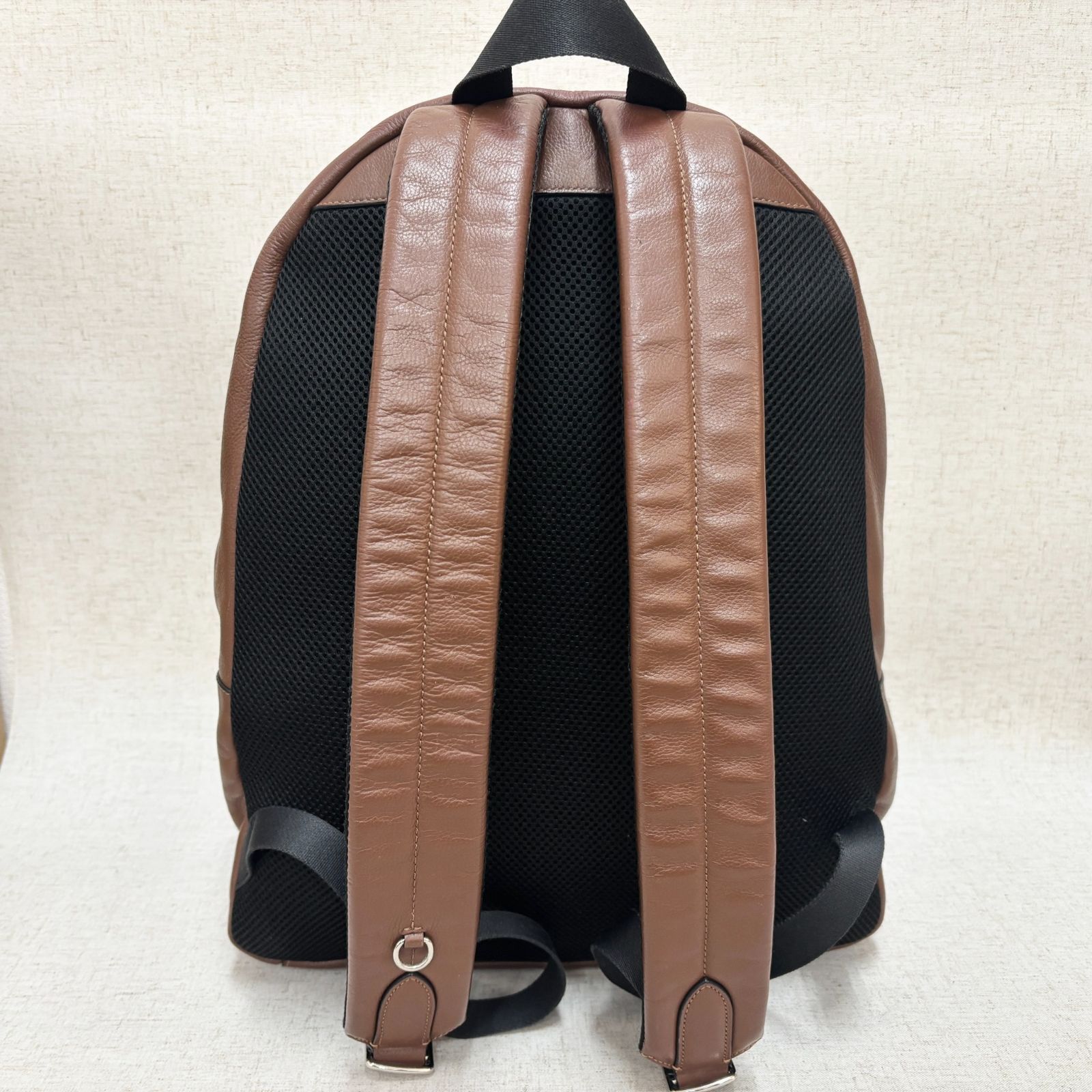 COACH コーチ リュックサック レザー ヴァーシティ ブラウン 大容量