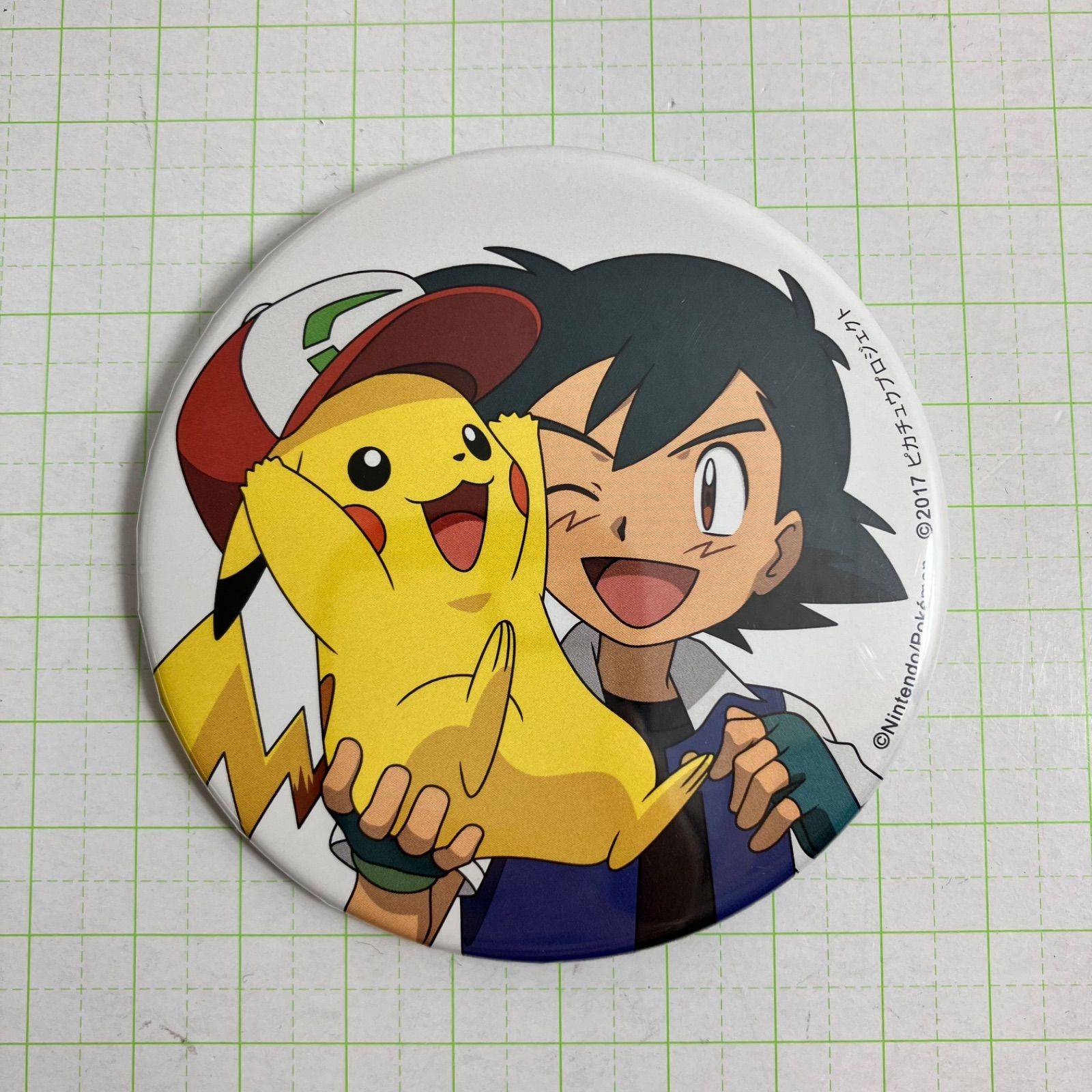 瀬戸店】サトシ ピカチュウ 2024 缶バッジ 20th 劇場版 キミにきめた