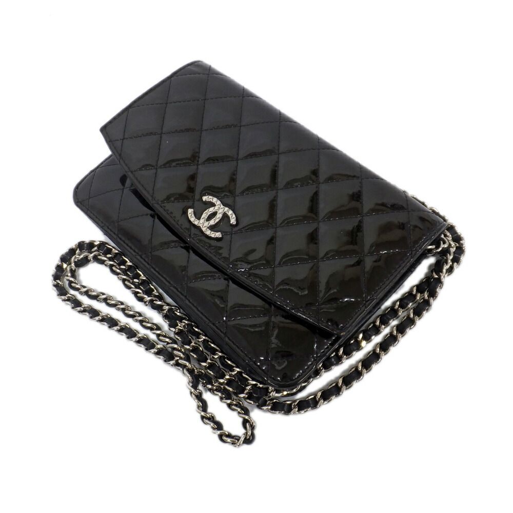 天白】シャネル ブリリアント マトラッセ チェーンショルダー A48692