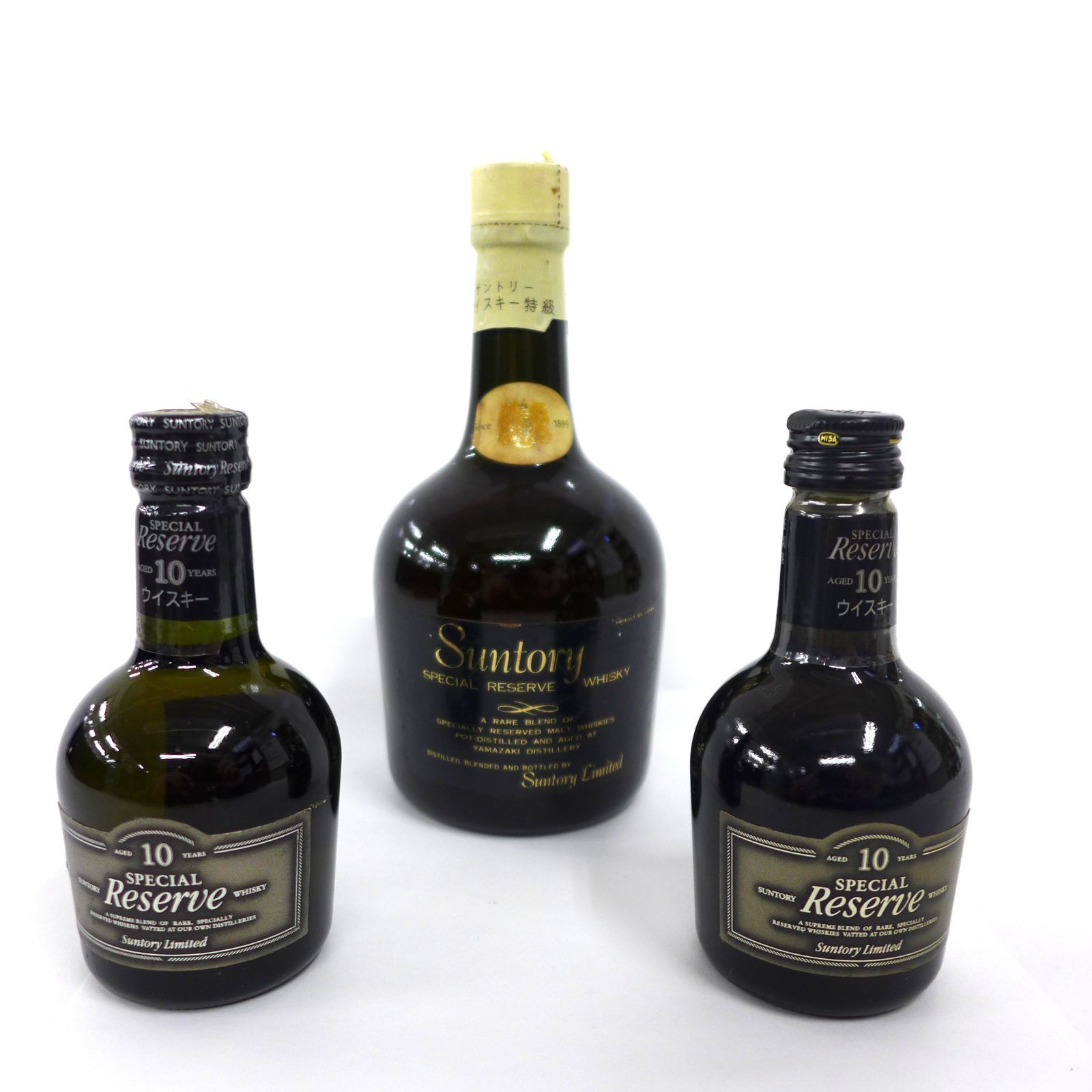 SUNTORY WHISKY リザーブ原酒 ミニボトル 3本セット サントリーリザーブミニボトル3本セット（旧ボトル/10年）- メルカリ