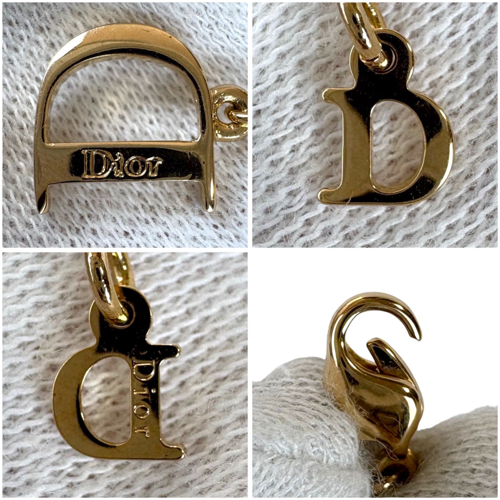 クリスチャンディオール Christian Dior ロゴチャーム付き 