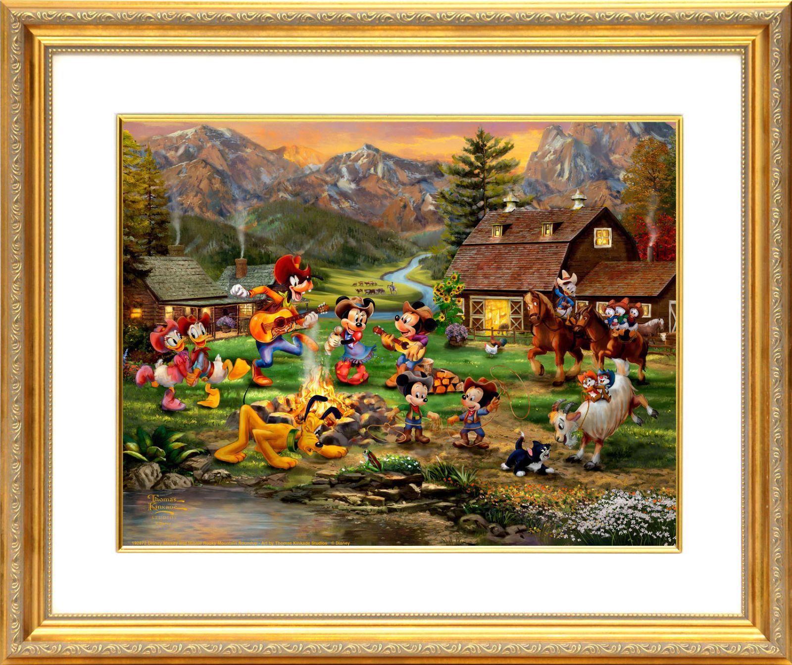 ディズニー/トーマス キンケード「ミッキー＆ミニー/ロッキー