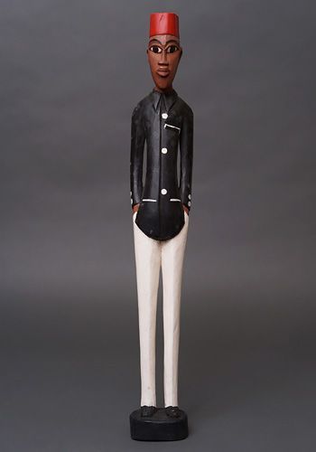 アフリカ コートジボワール コロン人形 XLサイズ No.7 ベルボーイ