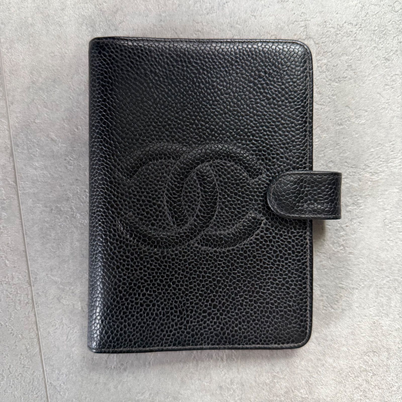 CHANEL シャネル ココマーク キャビアスキン 手帳カバー アジェンダ