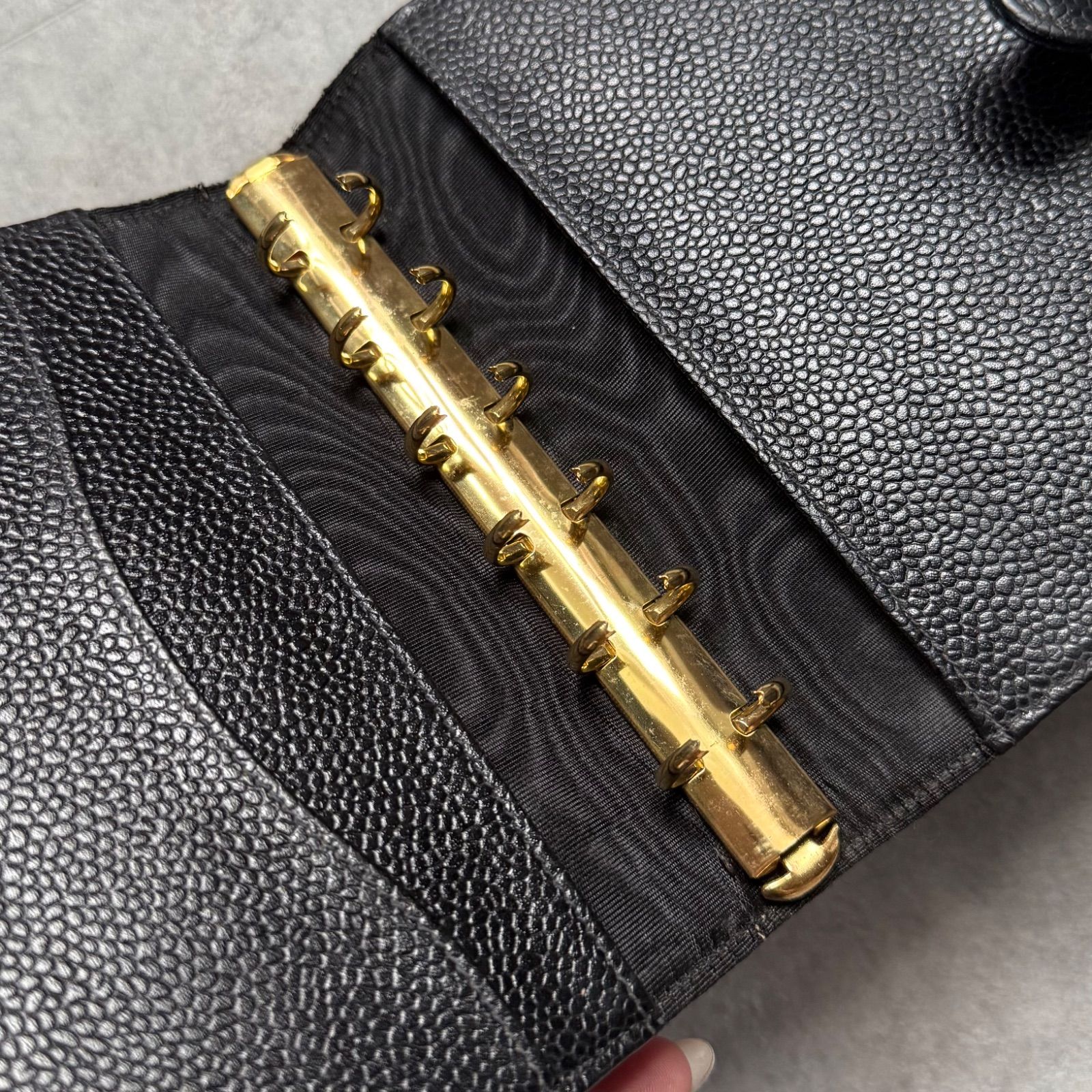 CHANEL シャネル ココマーク キャビアスキン 手帳カバー アジェンダ