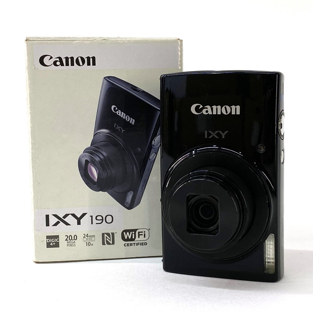 Canon キヤノン IXY 190 ブラック コンパクトデジタルカメラ ※中古