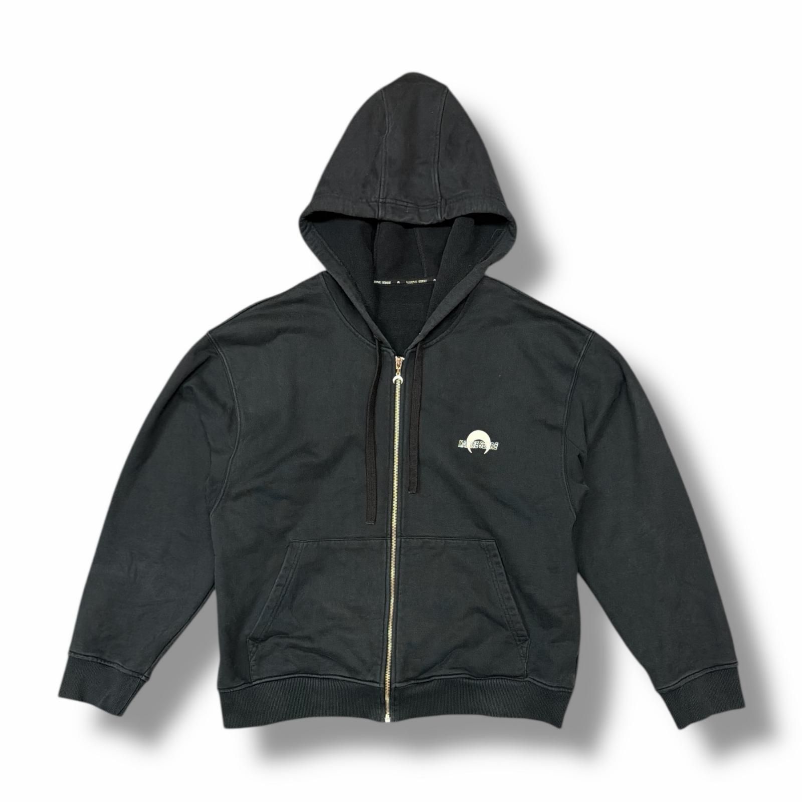 MARINE SERRE Moon Logo Zip Hoodie ムーンロゴジップフーディ