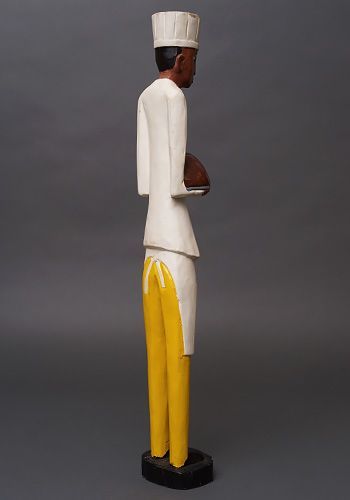 アフリカ コートジボワール コロン人形 XLサイズ No.12 名コック