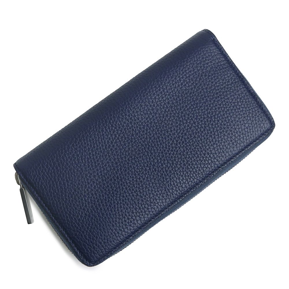 ！美品！　GUCCI グッチ　レザー　ネイビー　ラウンドファスナー グッチ ロゴ ジップアラウンドウォレット ラウンドファスナー 長財布