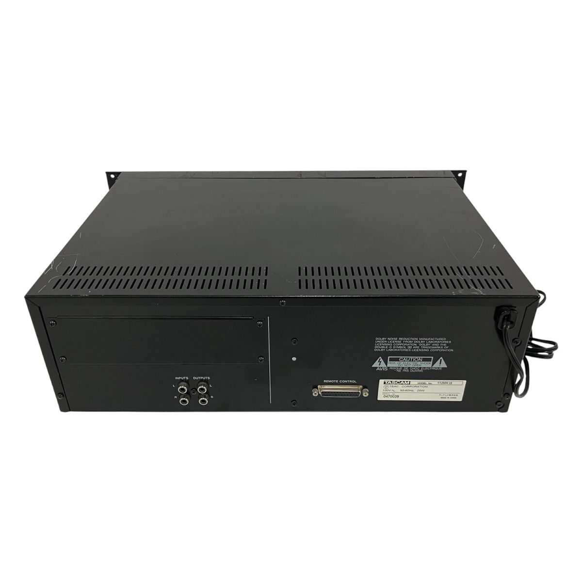 TASCAM タスカム 112MKII カセットデッキ 音響機材 中古 B10744096