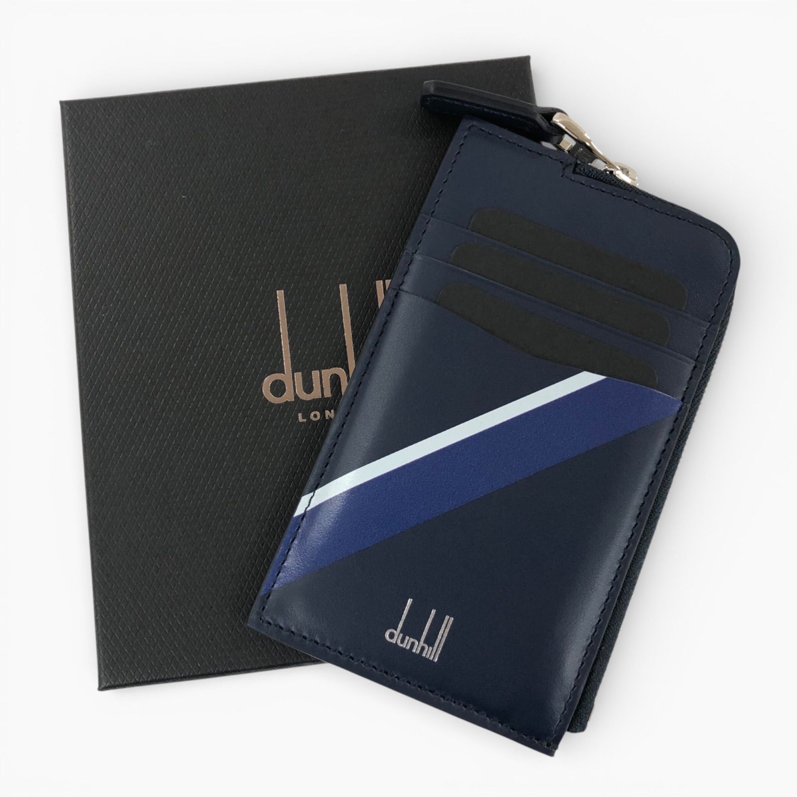 【新品】dunhill JFA コラボ 名刺入れ ダンヒル サムライブルー 父の日ギフト】dunhill JFA コラボ 名刺入 ダンヒル サムライブルー