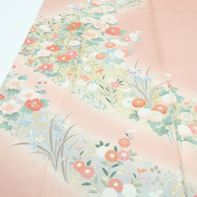 百華❀Y4283◇美品未着用 金駒刺繡 手縫い仕立て 正絹 訪問着 着物