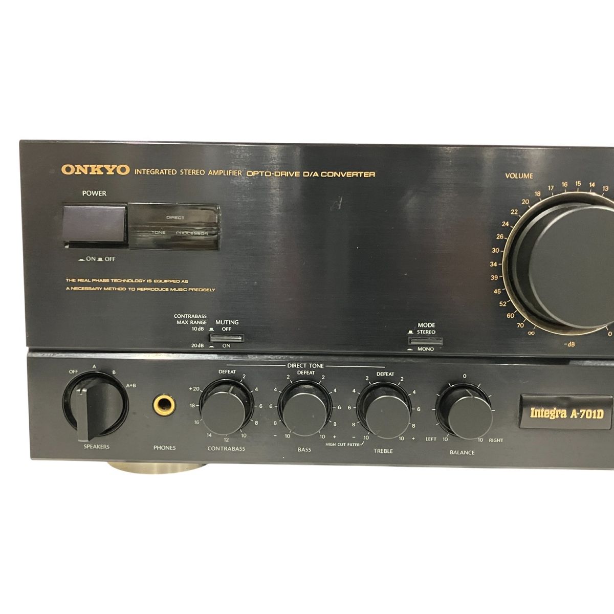 ONKYO A-701D プリメインアンプ オーディオ 音響機材 中古 B10743291