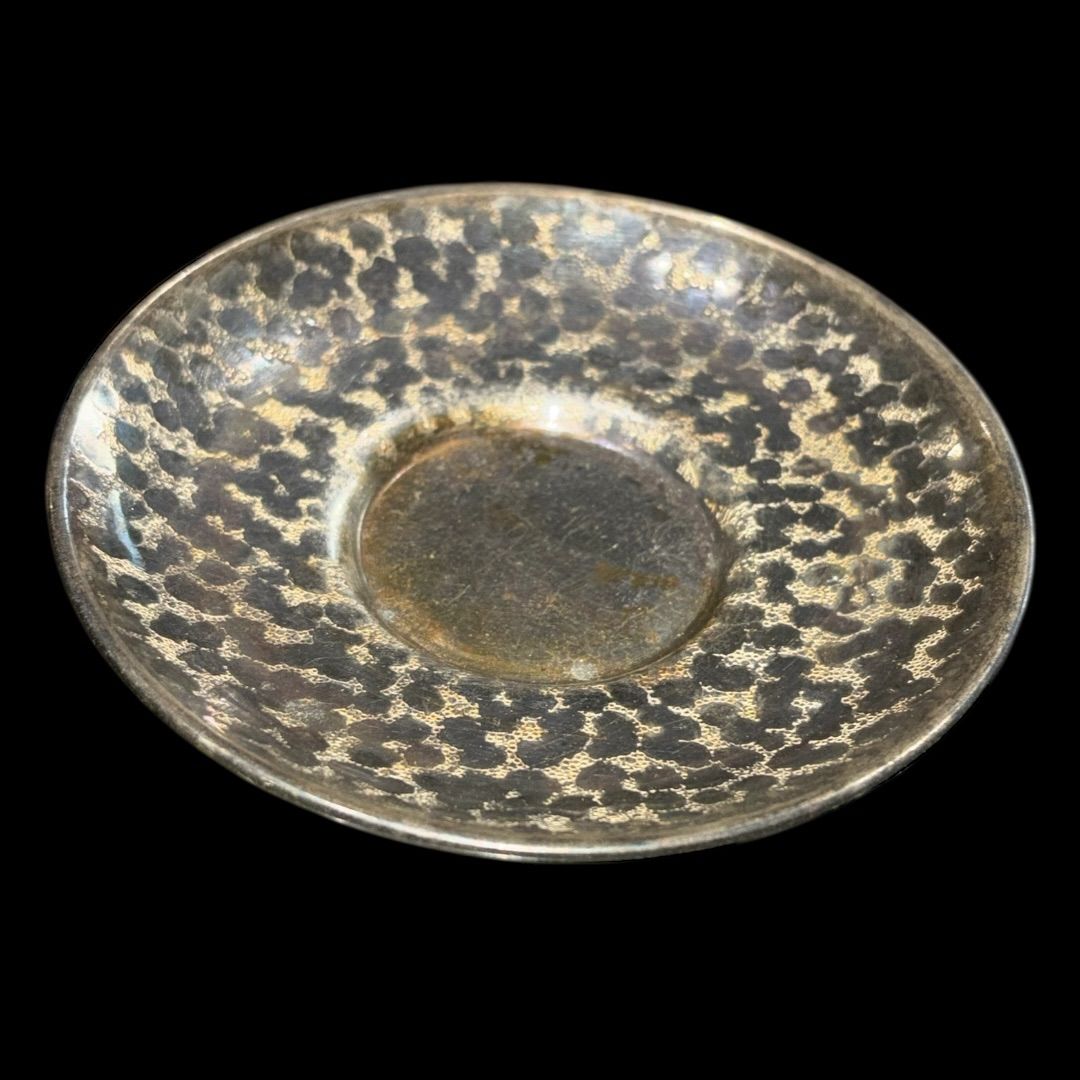 茶托 いぶし銀 黄銅 茶道具 銀川堂 5客揃え 在庫複数 アンティーク