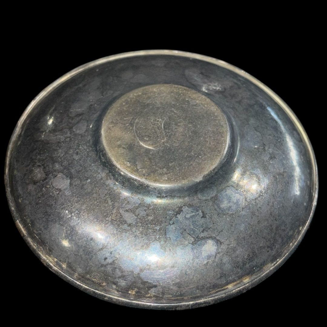 茶托 いぶし銀 黄銅 茶道具 銀川堂 5客揃え 在庫複数 アンティーク