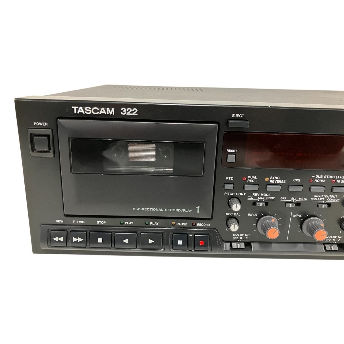 TASCAM タスカム 322 業務用 ダブル カセットデッキ 音響機材 中古 訳