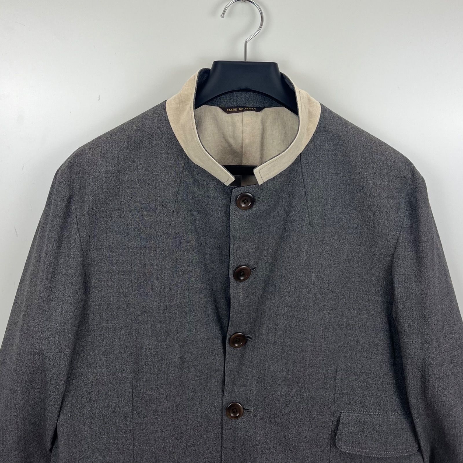 paul smith collection stand collar wool 2way jacket XL ポール