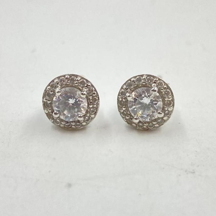 中古】AVALANCHE 10K ピアス(セット) 7mm シルバーカラー アバランチ