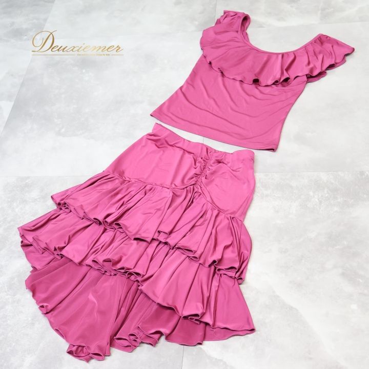 社交ダンス 衣装 チャコット Chacott ツーピース セットアップ ラテン