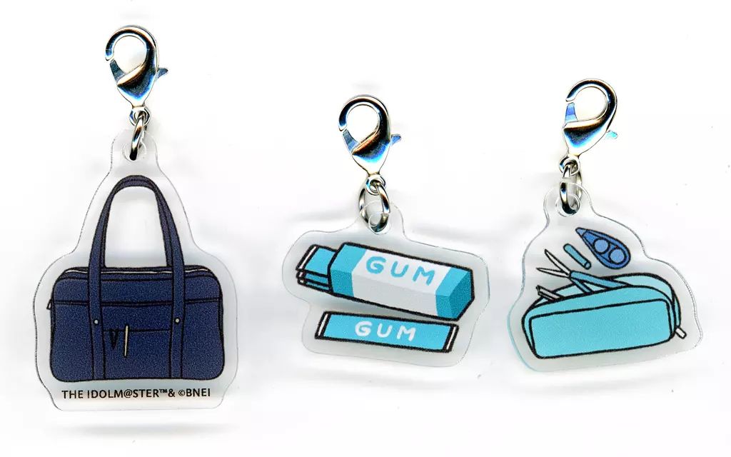 浅倉透(ホログラム) シャイニーカラーズ トレーディングアクリルキーホルダー 中古】キーホルダー 浅倉透 アクリルミニチャーム3個セット 「くじ引き