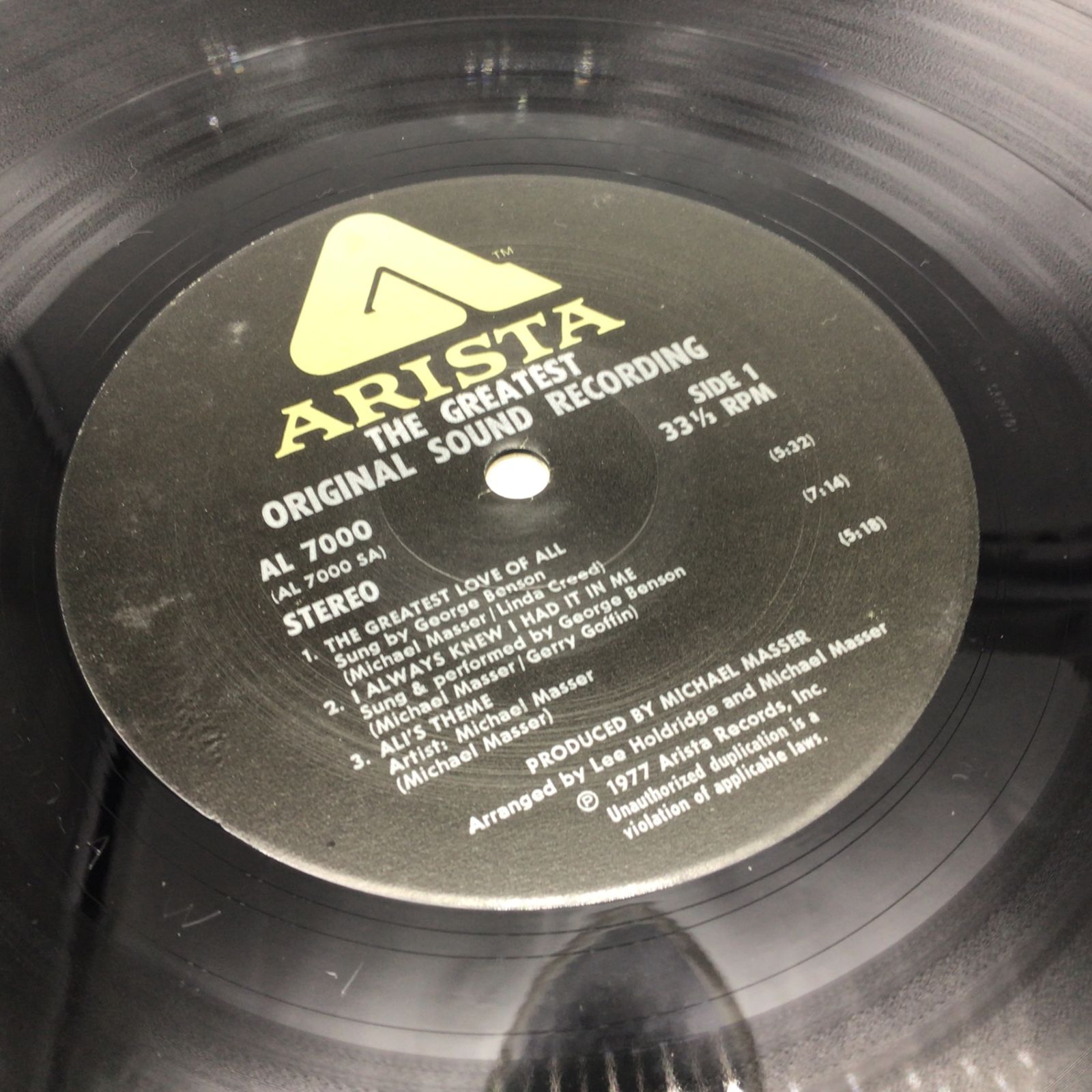 12422 モハメド・アリ オリジナル・サウンドトラック LPレコード