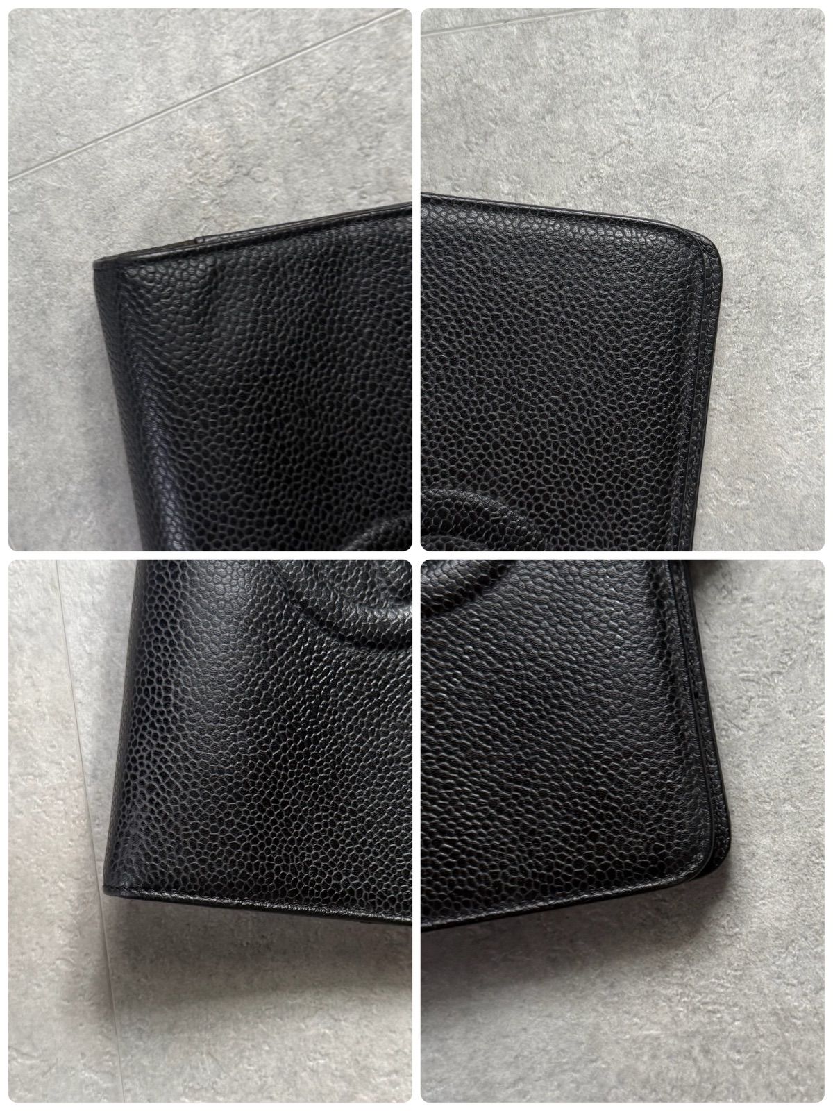 CHANEL シャネル ココマーク キャビアスキン 手帳カバー アジェンダ