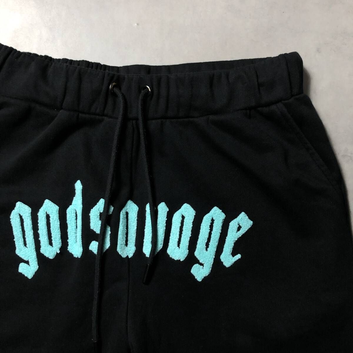 GQ4445◇godsavage：LOGO SHORTS◇M◇ブラック系 ゴットサヴェージ