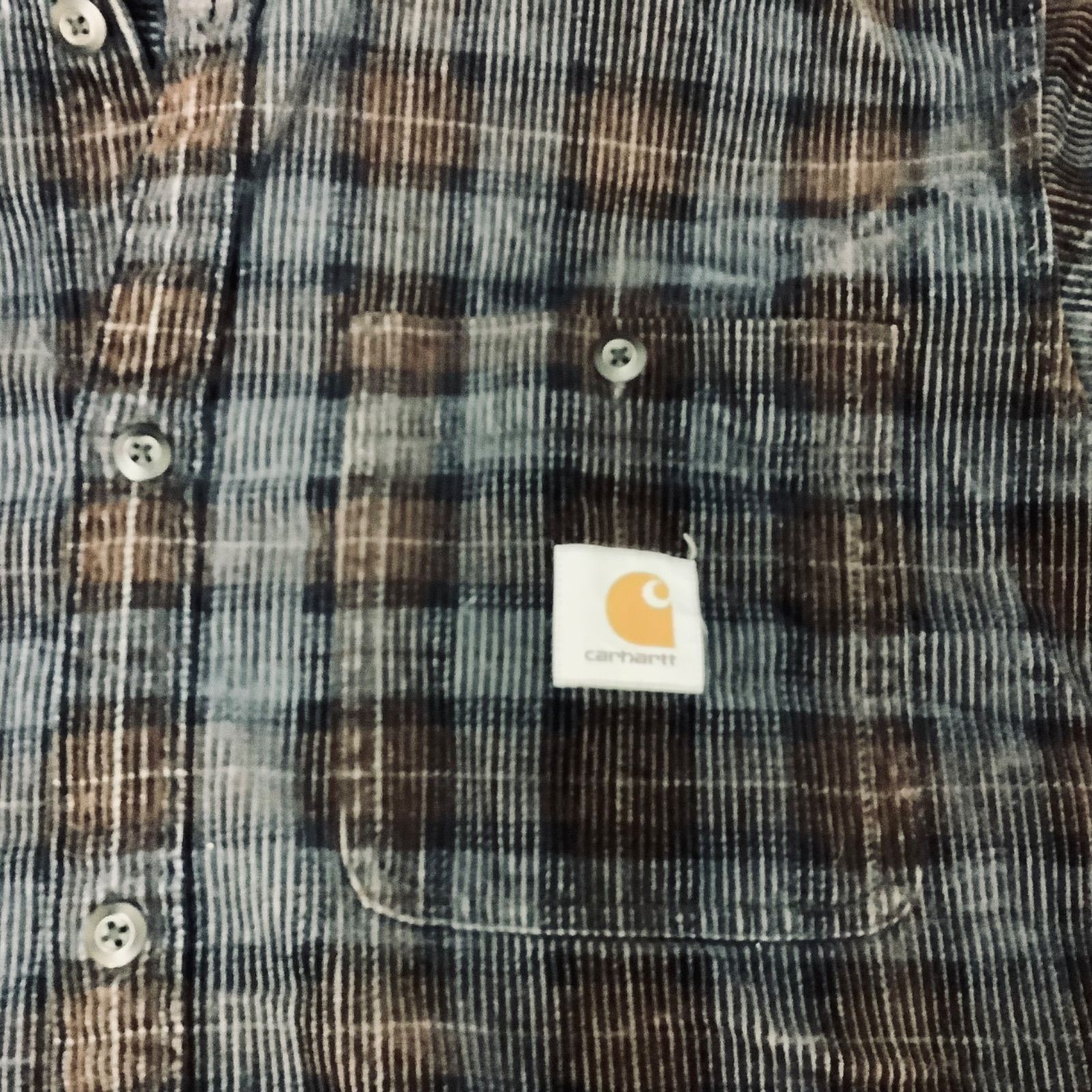 Carhartt wip カーハート コーデュロイ チェックシャツ Lサイズ - メルカリ