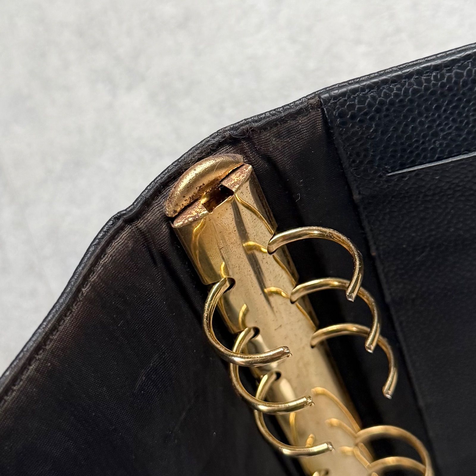 CHANEL シャネル ココマーク キャビアスキン 手帳カバー アジェンダ 