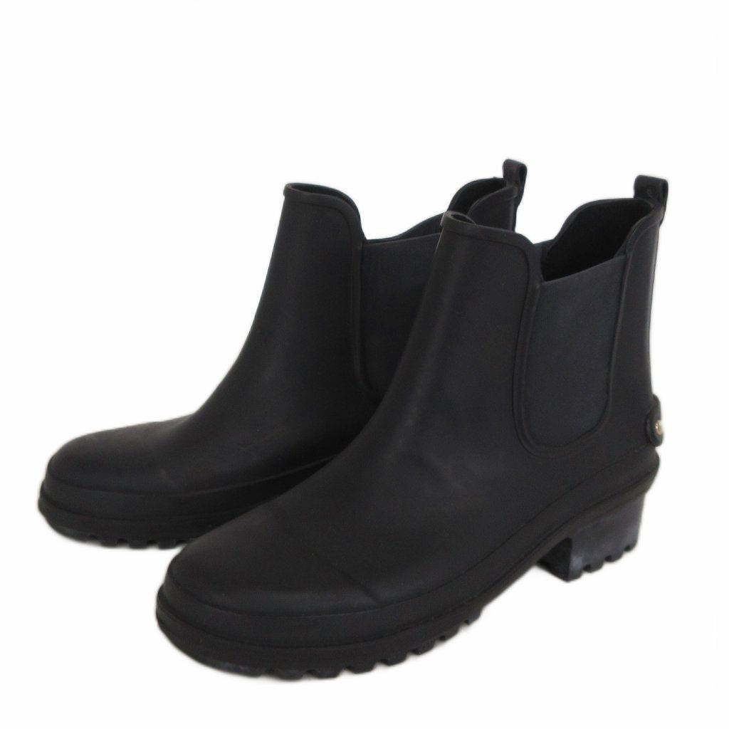 ダイアナ DIANA サイドゴアレインブーツ ゴム WV64310R 黒 ブラック M