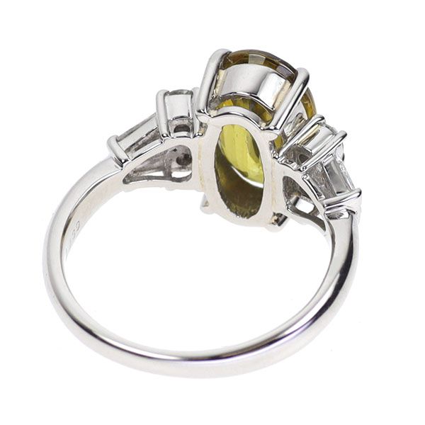 Pt900 スフェーン ダイヤモンド リング 3.00ct D0.39ct - メルカリ