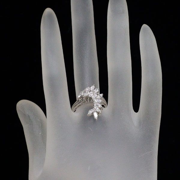 Pt900 マーキスカット ダイヤモンド リング 1.25ct - メルカリ