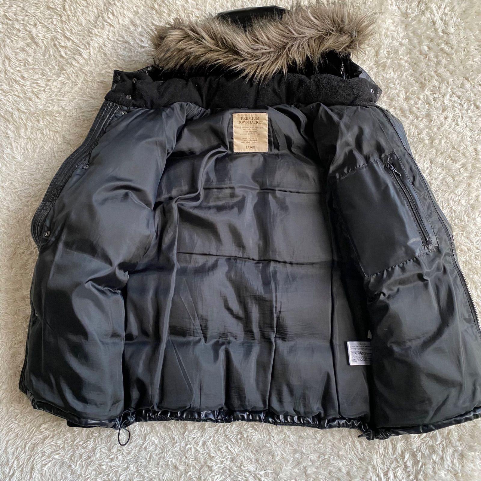 極美品！old UNIQLO ユニクロ プレミアムダウン ダウンジャケット 