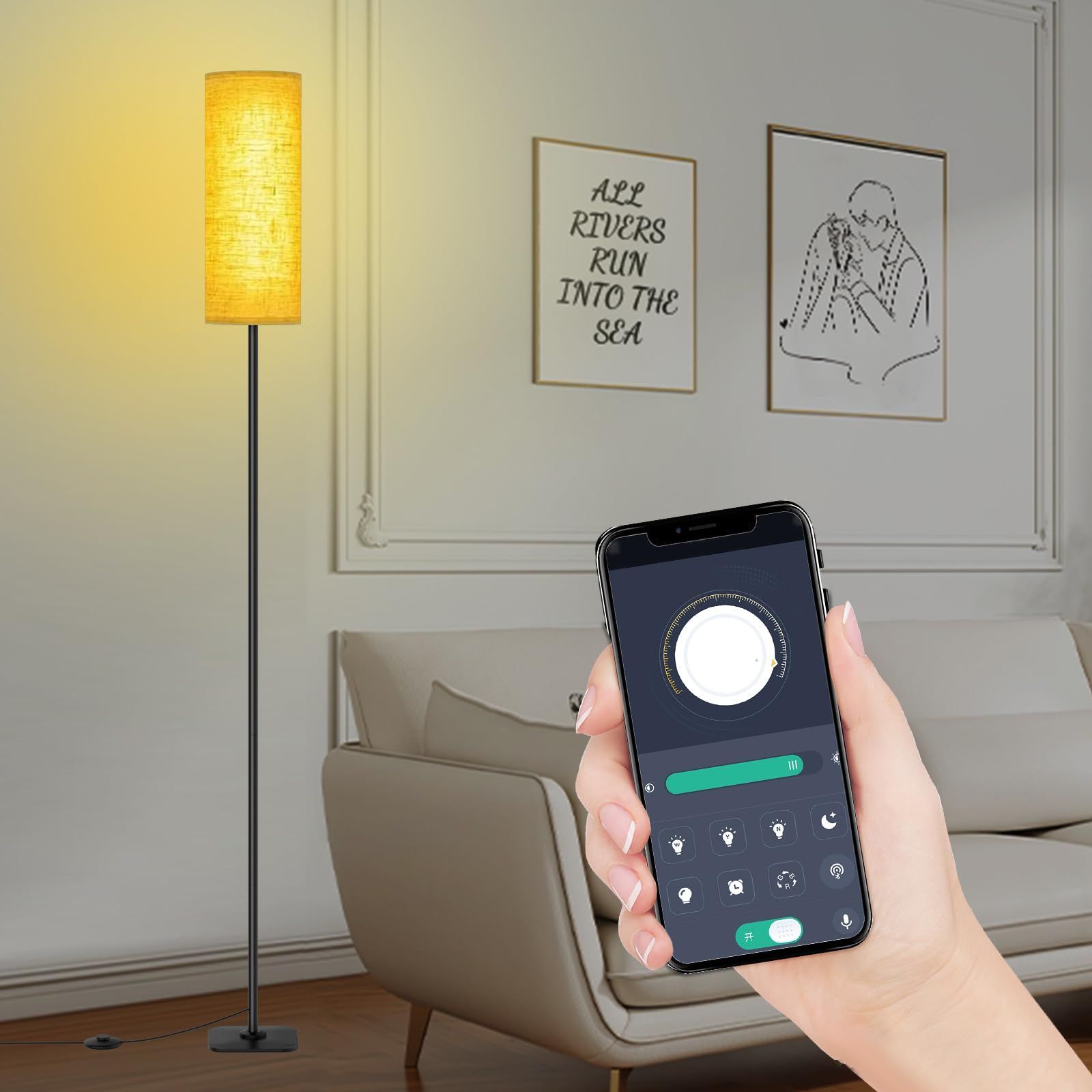 フロアライト Slycool LED スタンドライト フロアランプ 間接照明 12W