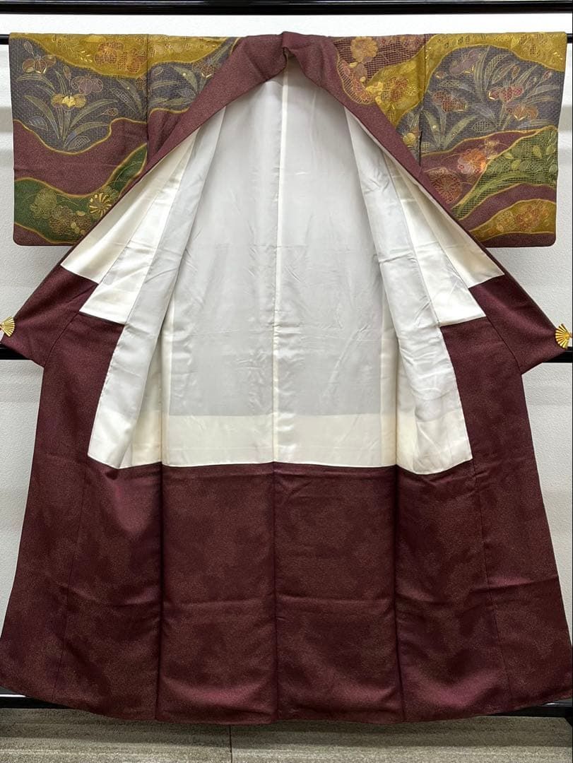 蘇州刺繍 汕頭刺繍 訪問着 金通し 正絹 A138 - メルカリ