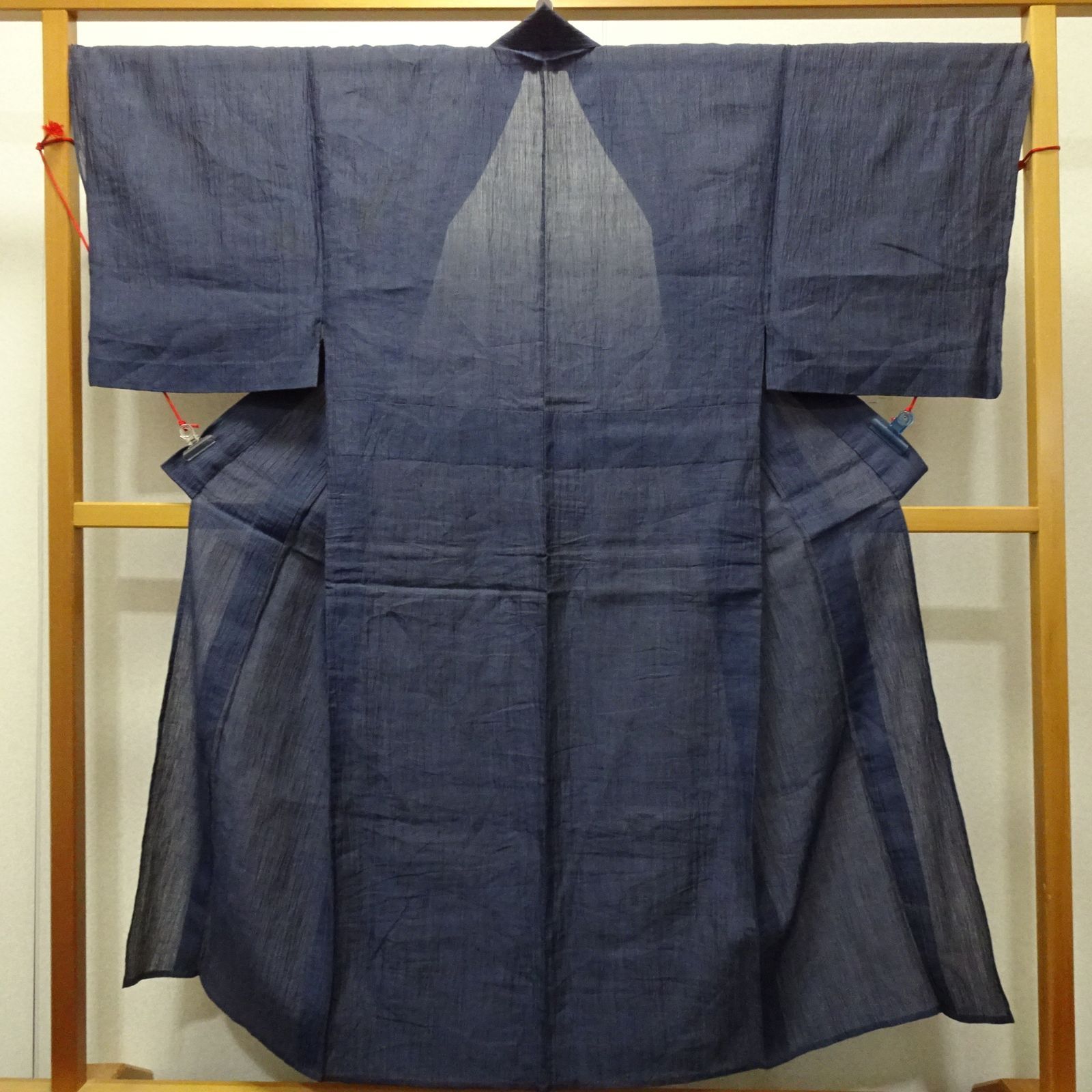 アンティーク　小千谷縮　麻　着物 中古 本麻 小千谷縮 男着物【232308】 - メルカリ