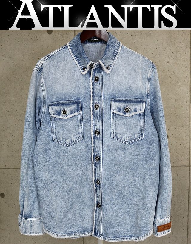 VERSACE 銀座店 ヴェルサーチ メデューサボタン デニムシャツ