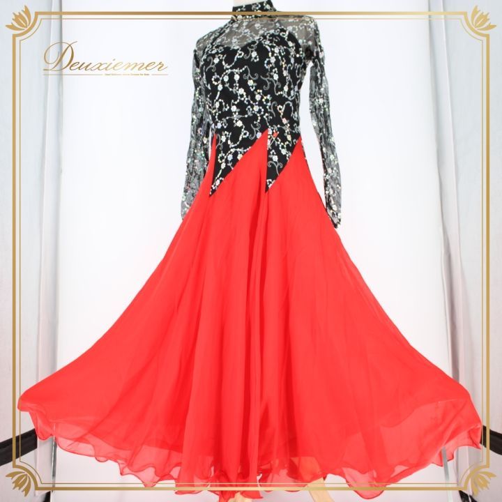 社交ダンス 衣装 スタンダード ドレス ワンピース パーティ衣装